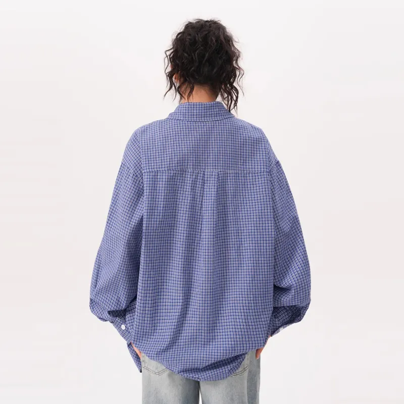 PAINT STAIN Shirts Unisex Blue-5