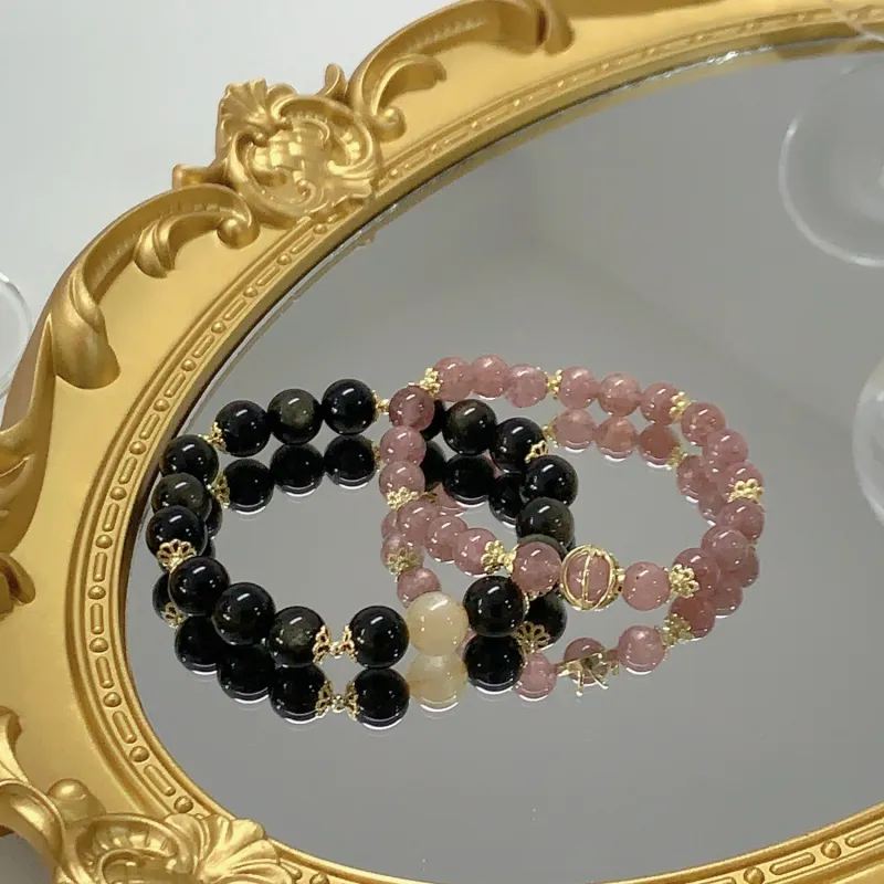 IWE Quartz Jade Obsidian Bracelets Unisex-11
