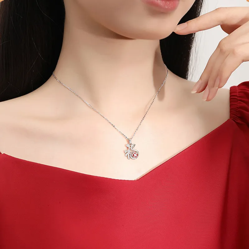 IWE S925 Silver Necklaces Women's-2