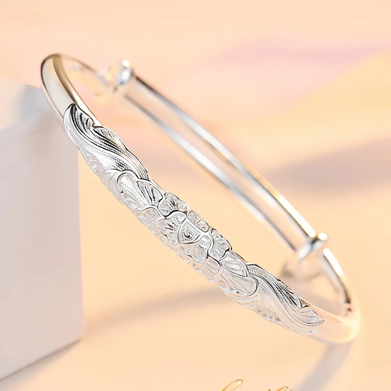 IWE S999 Fine Silver Sterling Silver Bracelets Women's-2