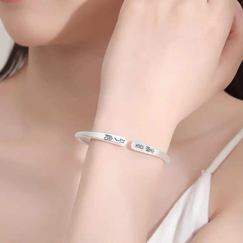 IWE 999 Fine Silver Bangles Women's-3