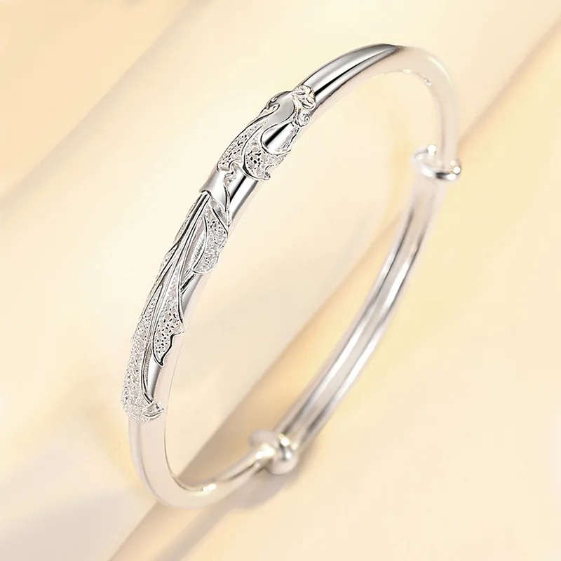 IWE S999 Fine Silver Bangles Women's-1