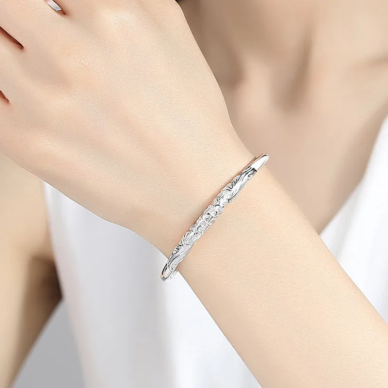 IWE S999 Fine Silver Sterling Silver Bracelets Women's-5