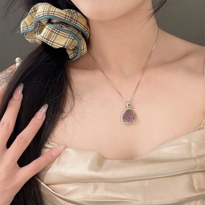 IWE Crystal Jade Necklaces Women's-1