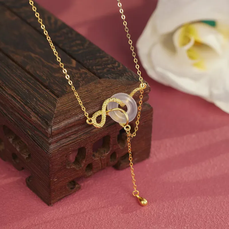 IWE Chalcedony Necklaces Women's-7