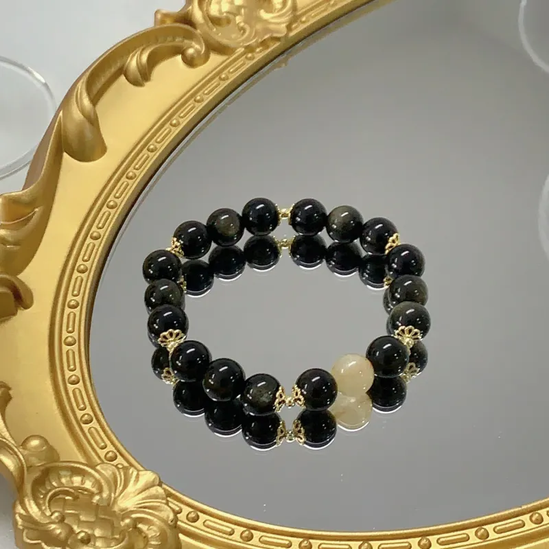 IWE Quartz Jade Obsidian Bracelets Unisex-7