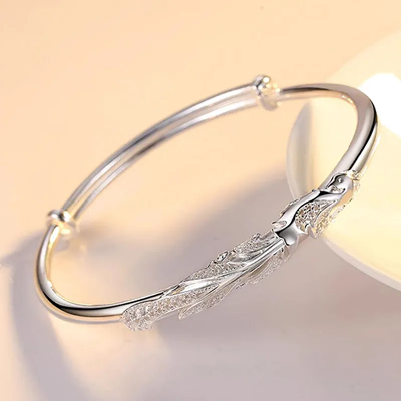 IWE S999 Fine Silver Bangles Women's-4