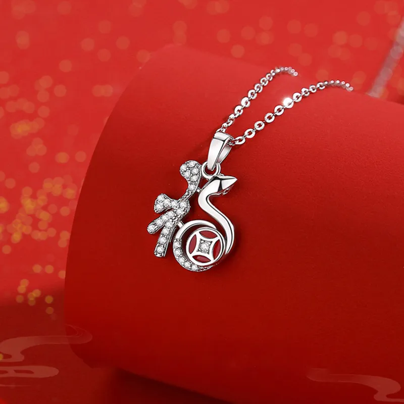IWE S925 Silver Necklaces Women's-5
