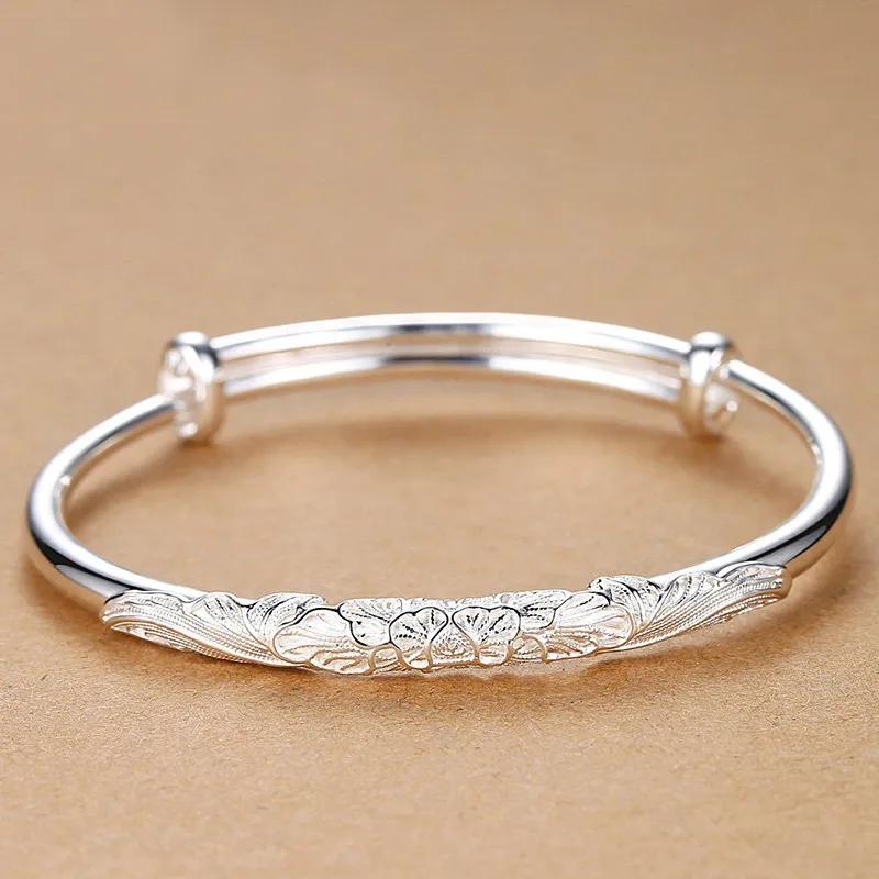 IWE S999 Fine Silver Sterling Silver Bracelets Women's-4