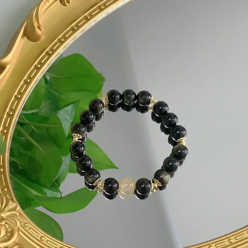 IWE Quartz Jade Obsidian Bracelets Unisex-8