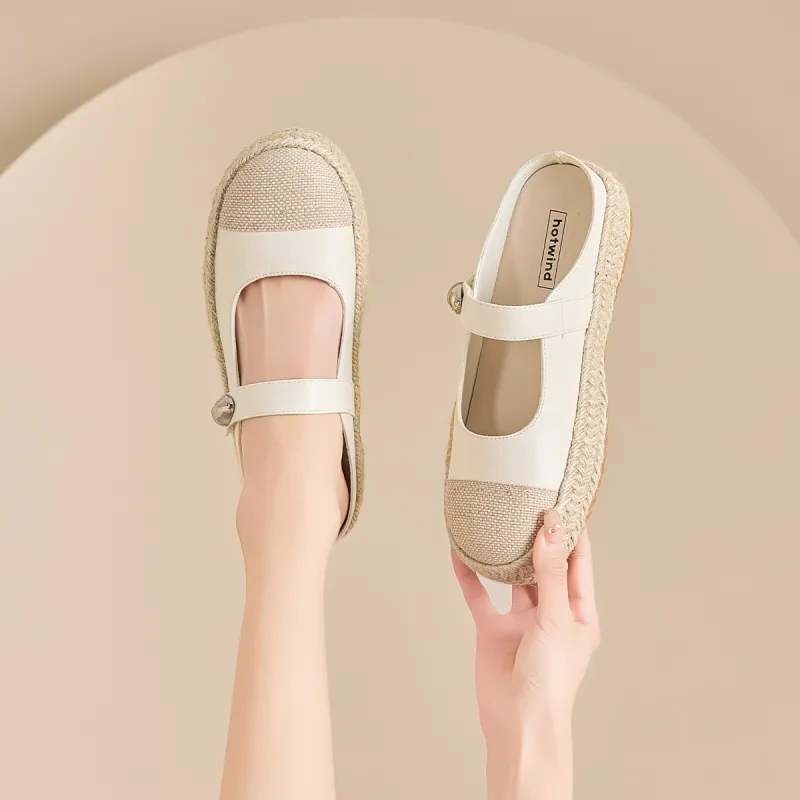 Hotwind Abrasion Resistant Slip Resistant Closed Toe Slippers Women's-6