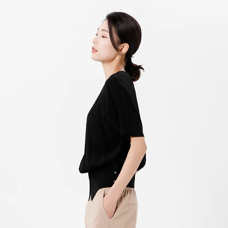 Chericom Batwing Sleeve T Shirt Women's Magic Black-3