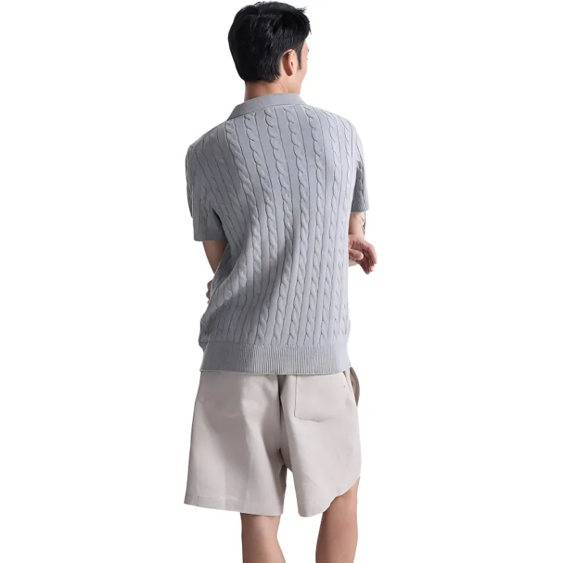 SEE ALSO Old Money New Rich Casual Versatile Business Lapel Short Sleeved Unisex-1