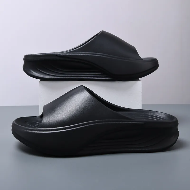 FCMM Cut Out Quiet Slip Resistant Abrasion Resistant Slide Slippers Men's-5