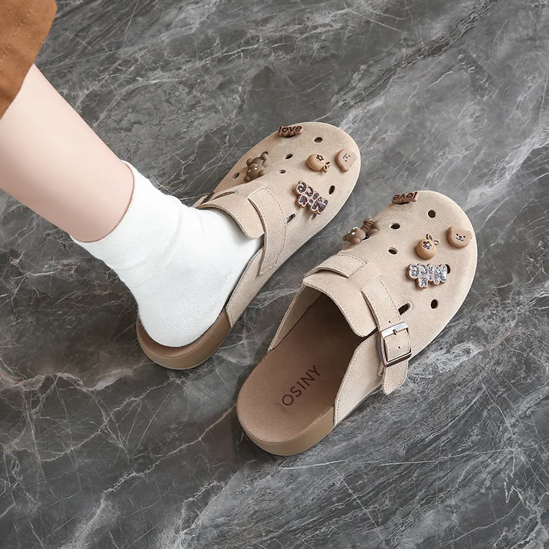 FCMM Closed Toe Slippers Women's Box Included-4