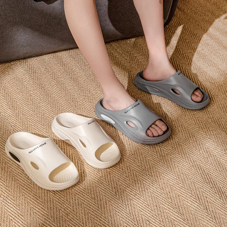 HLA Summer Sports Fashion Trend Platform EVA Men's Slippers, Squashy And Bouncy Feeling Soft Indoor Home Sandals-11