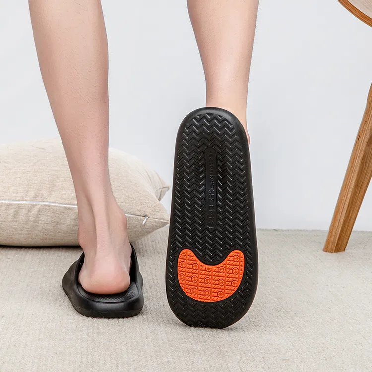 HLA Couple Home Slippers, Summer Minimalist Style Lightweight Bathroom Bathing Slip Resistant Slippers-10