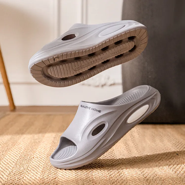 HLA Summer Sports Fashion Trend Platform EVA Men's Slippers, Squashy And Bouncy Feeling Soft Indoor Home Sandals-17