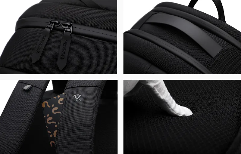 Jeep Polyester Backpack Laptop Bag Regular Men's Black-6