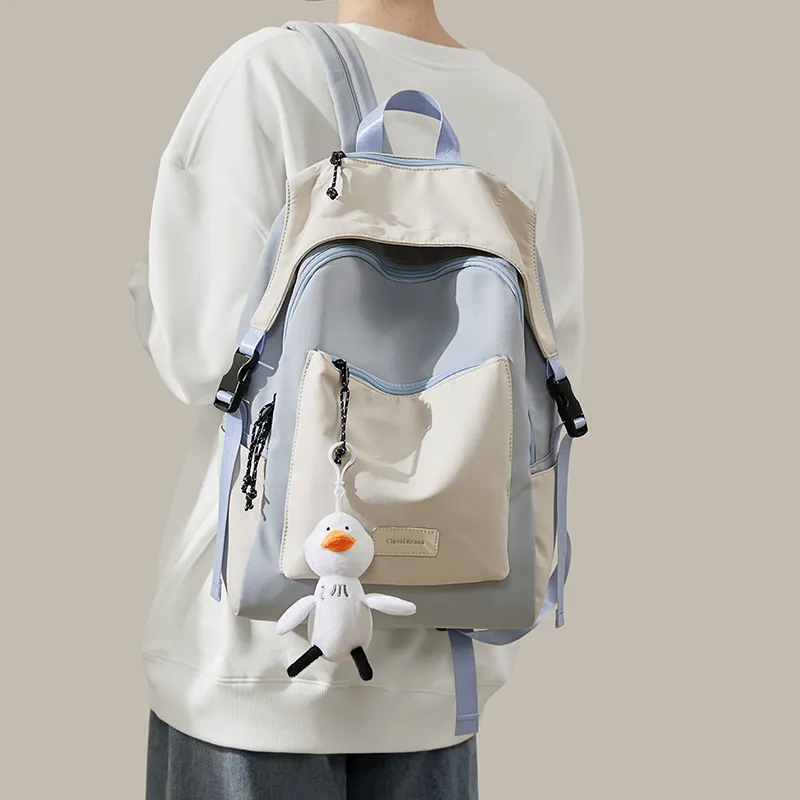 CinvaiKrose Fabric, Synthetic Leather Backpack Travel Bag Large Size Women's Multicolor-13