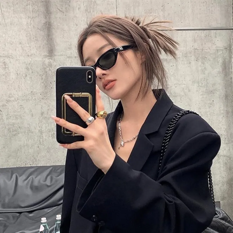 CinvaiKrose Cat Eye Sun Protection Sunglasses Trendy Women's-2