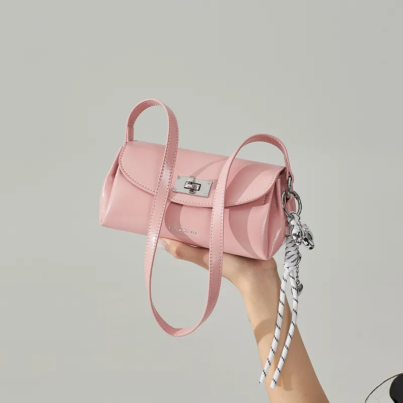CinvaiKrose Cow Leather With Synthetic Leather Shoulder Bag, Crossbody Bag, Shoulder Bag Trumpets Women's Multicolor-15