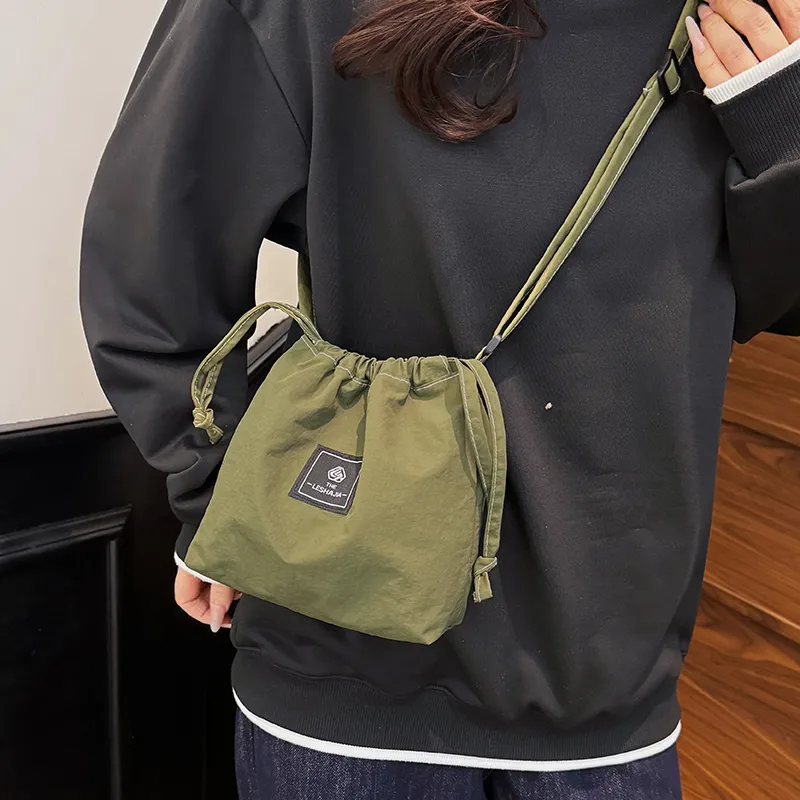 Travel Washed Cloth Crossbody Bag Unisex Multicolor-36