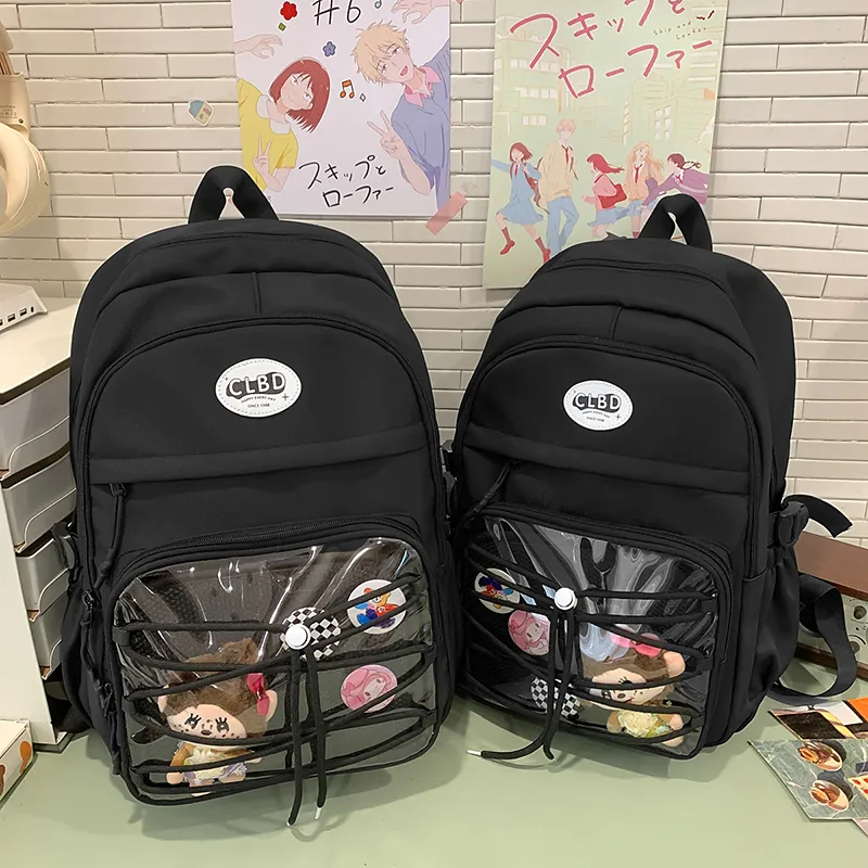 Travel Nylon Backpack Unisex Multicolor-4