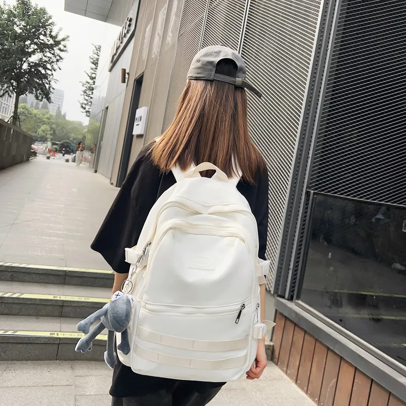 Travel Oxford Backpack Regular Unisex Black/White/Gray/Khaki-10