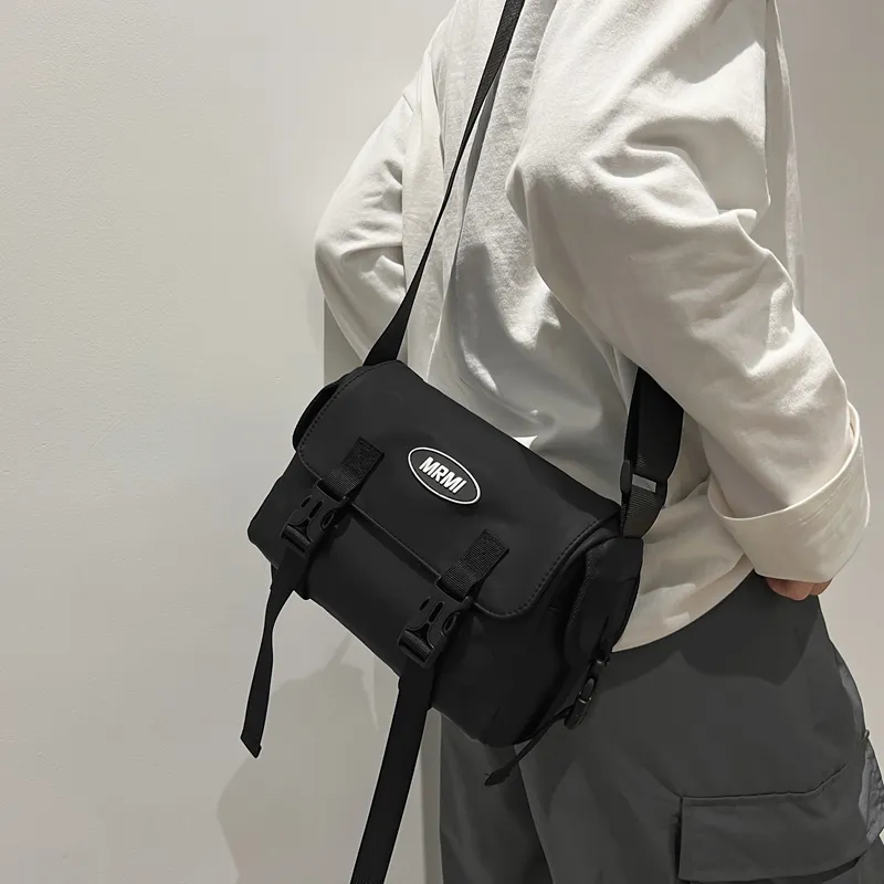 Travel Oxford Shoulder Bag, Crossbody Bag Regular Unisex Black-3