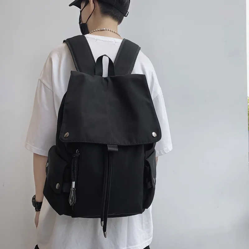 Travel Nylon Backpack Regular Unisex Black/Red/White/Blue-13