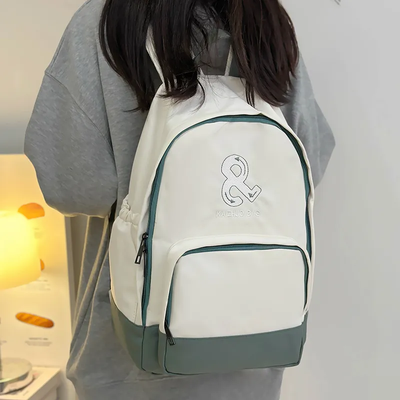Travel Polyester Backpack Regular Unisex Blue/Red/White-14
