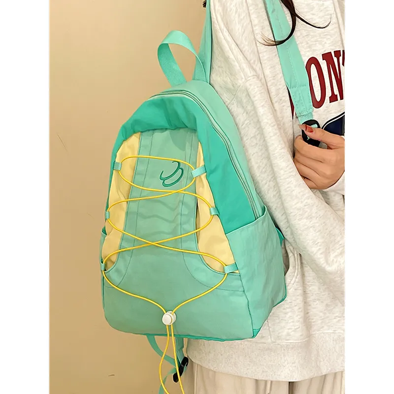 Travel Nylon Backpack Unisex Multicolor-3
