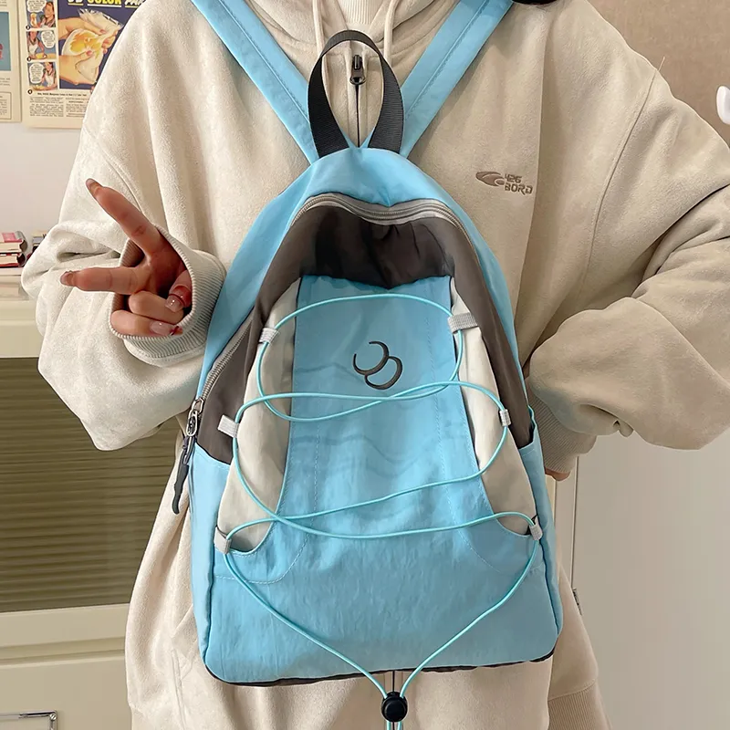 Travel Nylon Backpack Unisex Multicolor-7