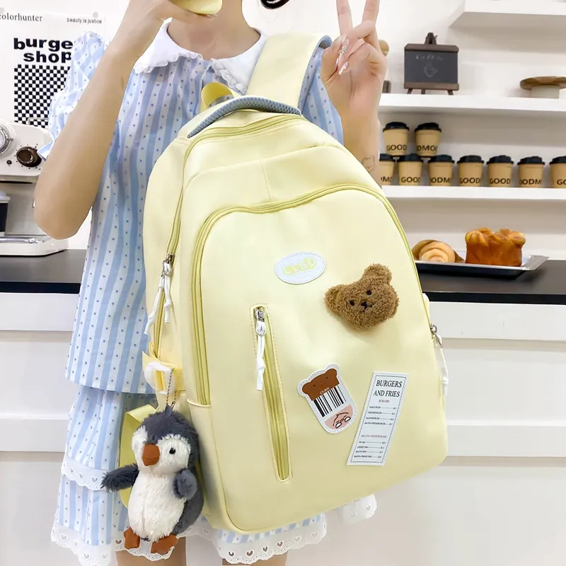 Travel Nylon Backpack Women's Multicolor-7