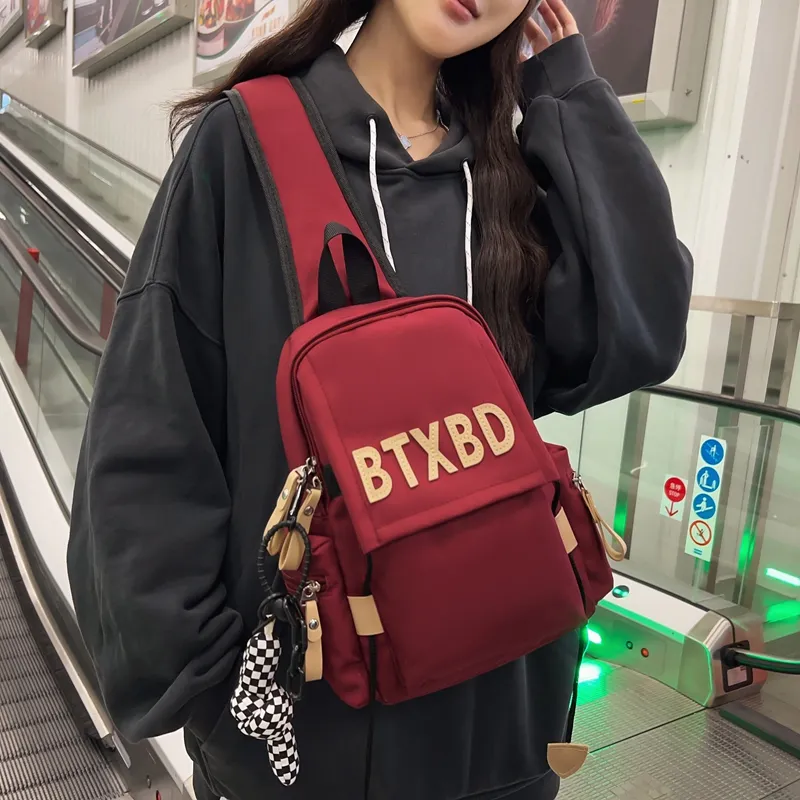 Travel Nylon Sling Bag Unisex ÍTica Black/Blue/Red/White-16
