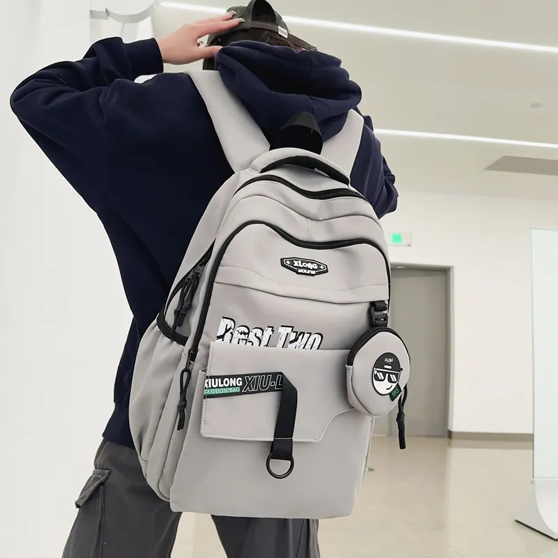Travel Nylon Backpack Unisex _Nsec Black/Dark Gray/Light Gray/Dark Blue-12