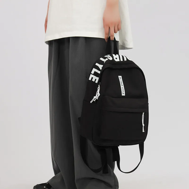 Travel Nylon Backpack Regular Women's White Red & Black/White Blue & Black/Black/Blue/Purple-15