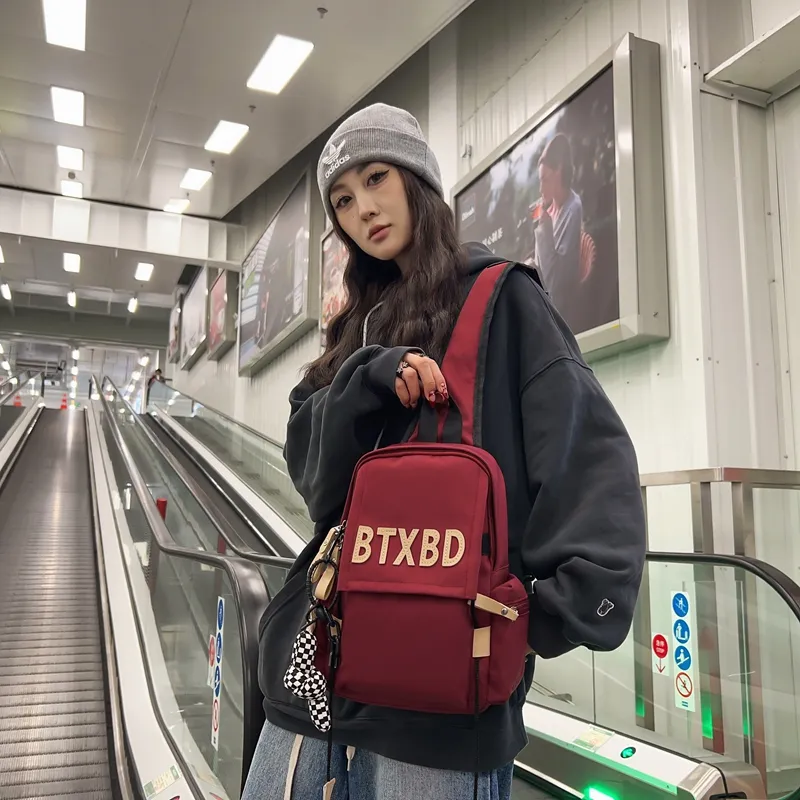 Travel Nylon Sling Bag Unisex ÍTica Black/Blue/Red/White-17