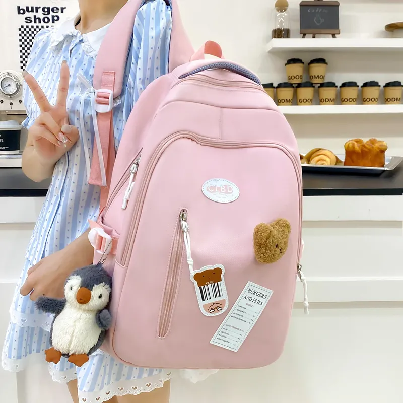 Travel Nylon Backpack Women's Multicolor-2