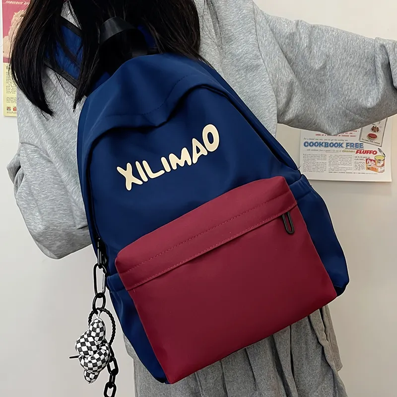 Travel Nylon Backpack Unisex Black/Blue/Green/Brown-10