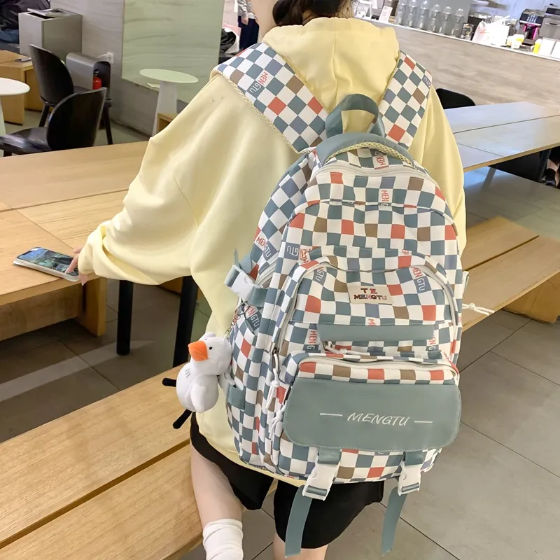 Travel Nylon Backpack Unisex Multicolor-7