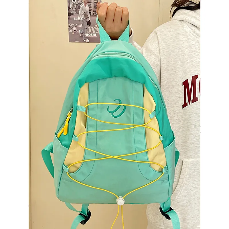 Travel Nylon Backpack Unisex Multicolor-2