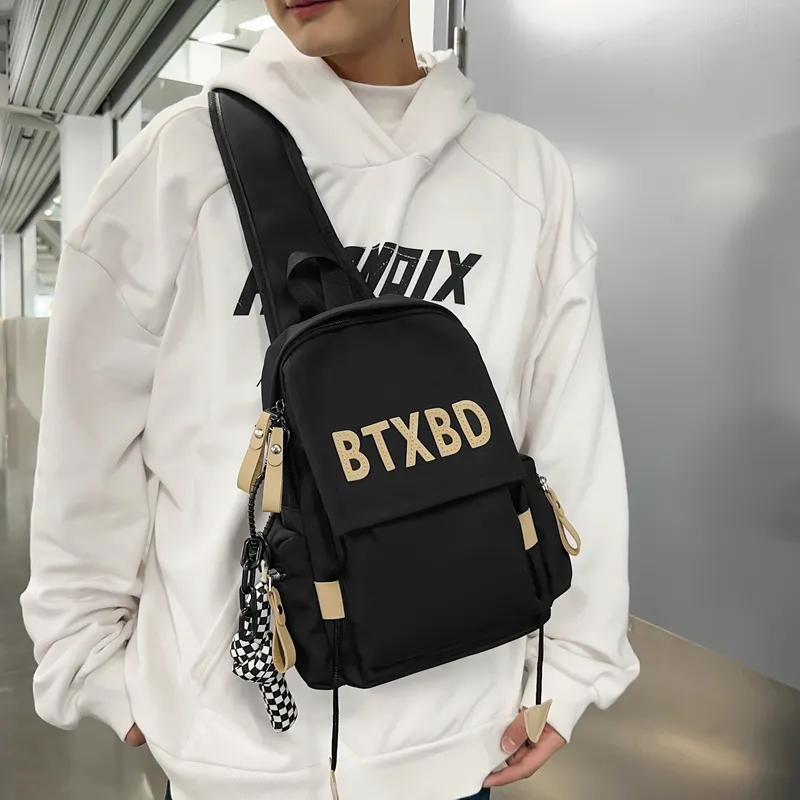 Travel Nylon Sling Bag Unisex ÍTica Black/Blue/Red/White-6