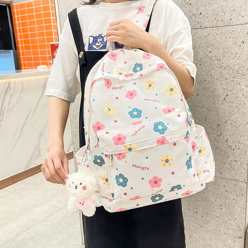 Travel Nylon Backpack Regular Unisex Multicolor-27
