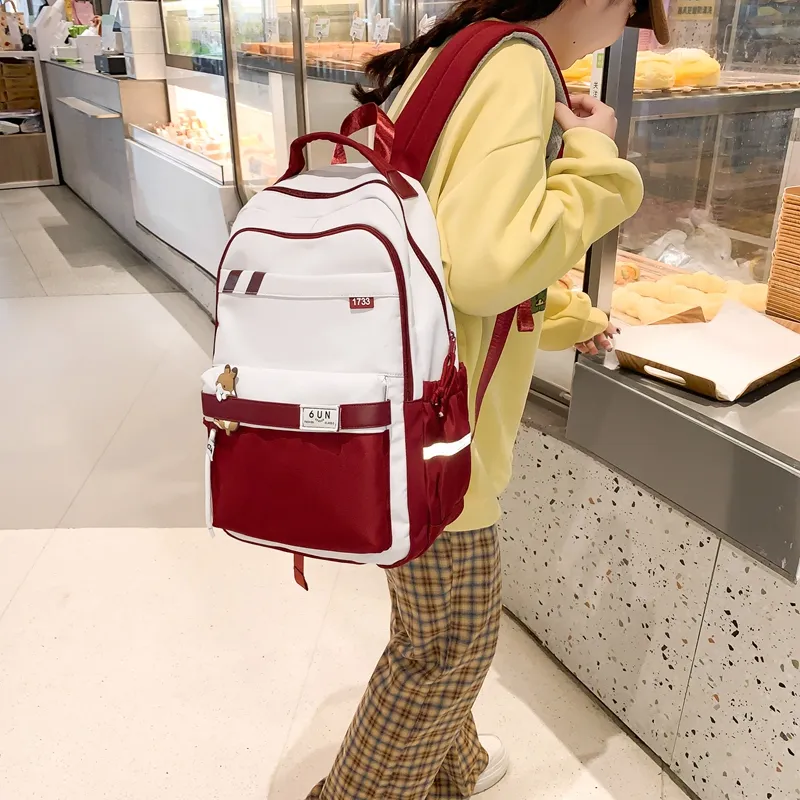Travel Nylon Backpack Women's Multicolor-24