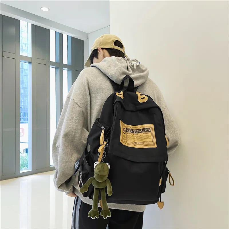 Travel Oxford Backpack Unisex Black/Red/Khaki/Blue-2
