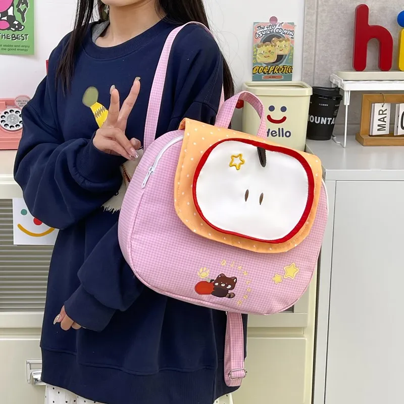 Travel Composite Cloth Backpack Unisex Blue/Pink/Yellow/Green-11