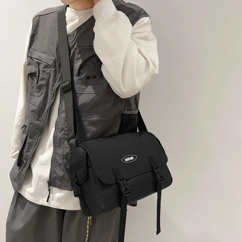 Travel Oxford Shoulder Bag, Crossbody Bag Regular Unisex Black-13