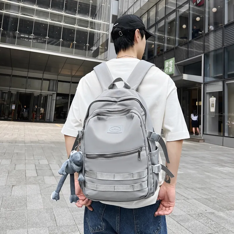 Travel Oxford Backpack Regular Unisex Black/White/Gray/Khaki-16